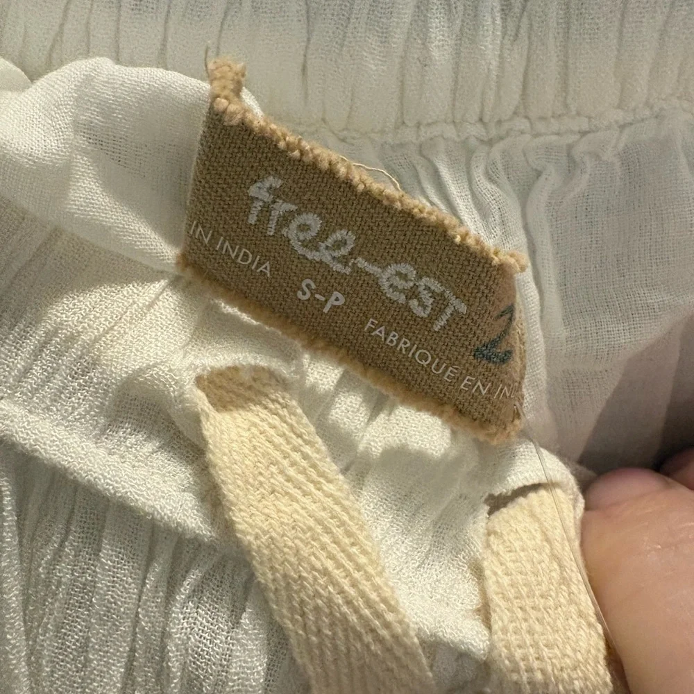 Free People Swept Away Maxi Skirt Small Color: Clean Ivory - Picture 5 of 6